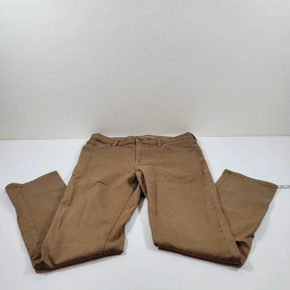 Banana Republic Traveler Pants Mens 32x30 Camel Excellent Slim Heather 360778-06